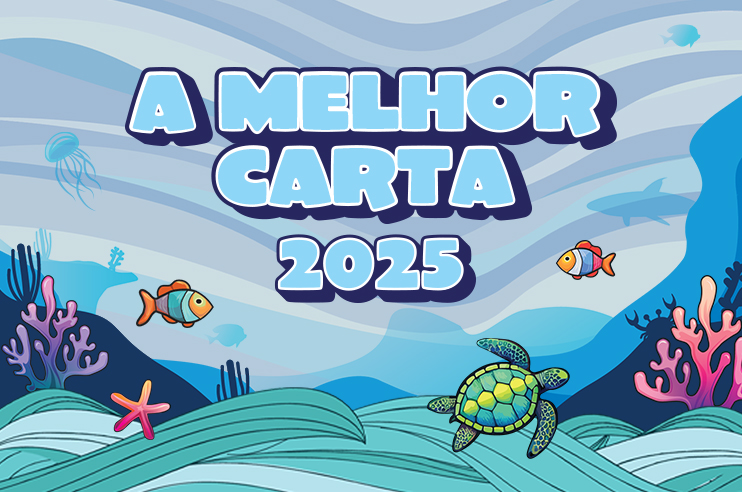 CTT- Concurso a Melhor Carta 2025 - Oceano com peixes , estrelas do mar, algas  e tartarugas